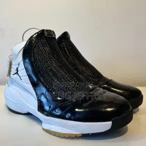 Original Jordan 19 Black Patent Leather/ White