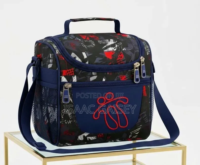 Insulated Lunch Bags With Secure Zip and Side Water Bottle Pockets