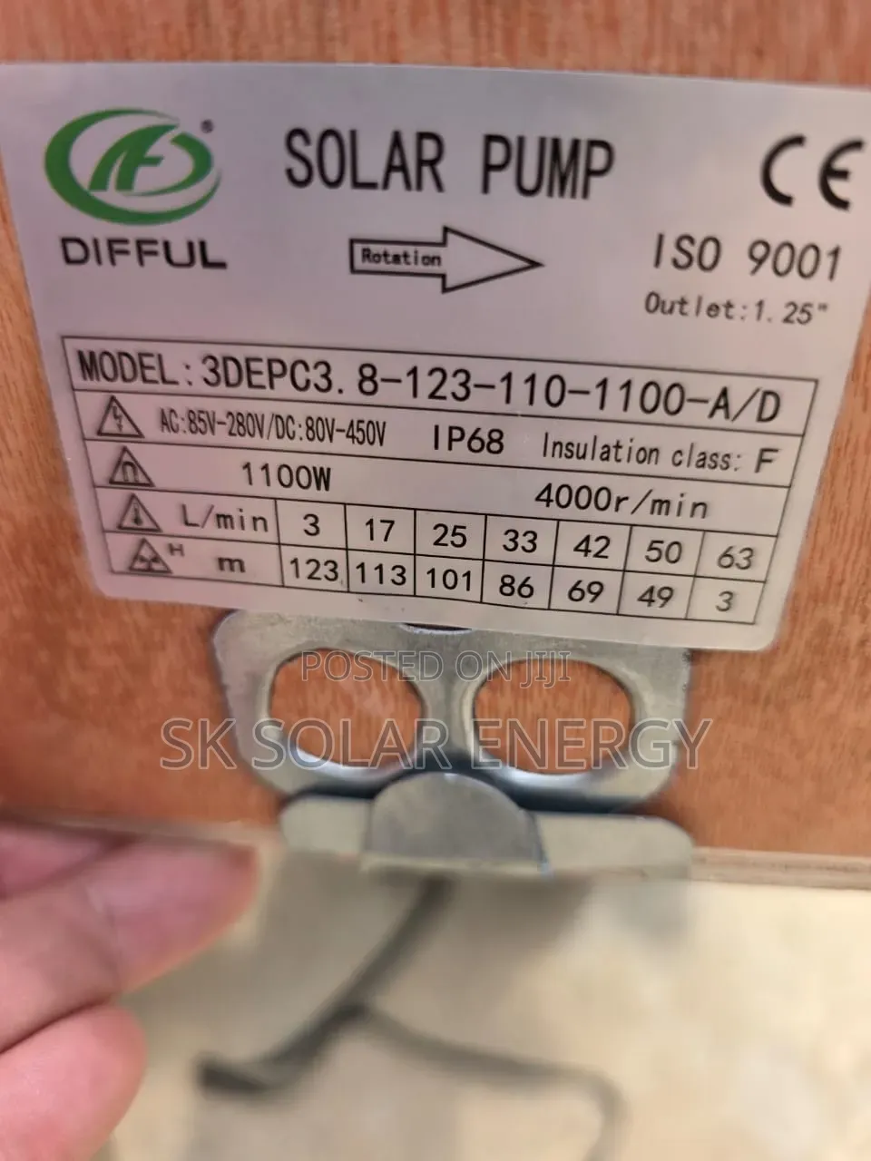 Solar DC/AC Water Pump 1.5hp, 2hp, 3hp