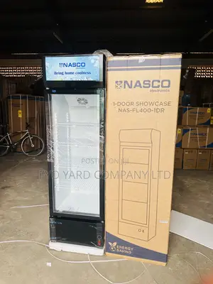 Glass Front Nasco  Beverage Cooler Display Fridge