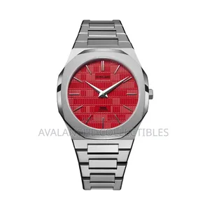 D1 Milano Ultra Thin Red Dial Watch 41mm Case Size