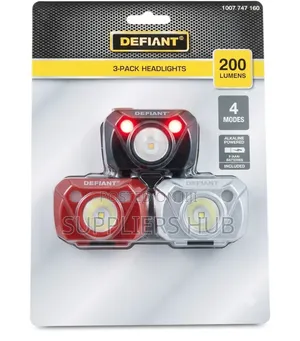 3piece LED Ultra Bright Waterproof Headlamp Light