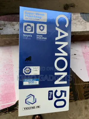 New Tecno Camon 50 Pro 256 GB Gold