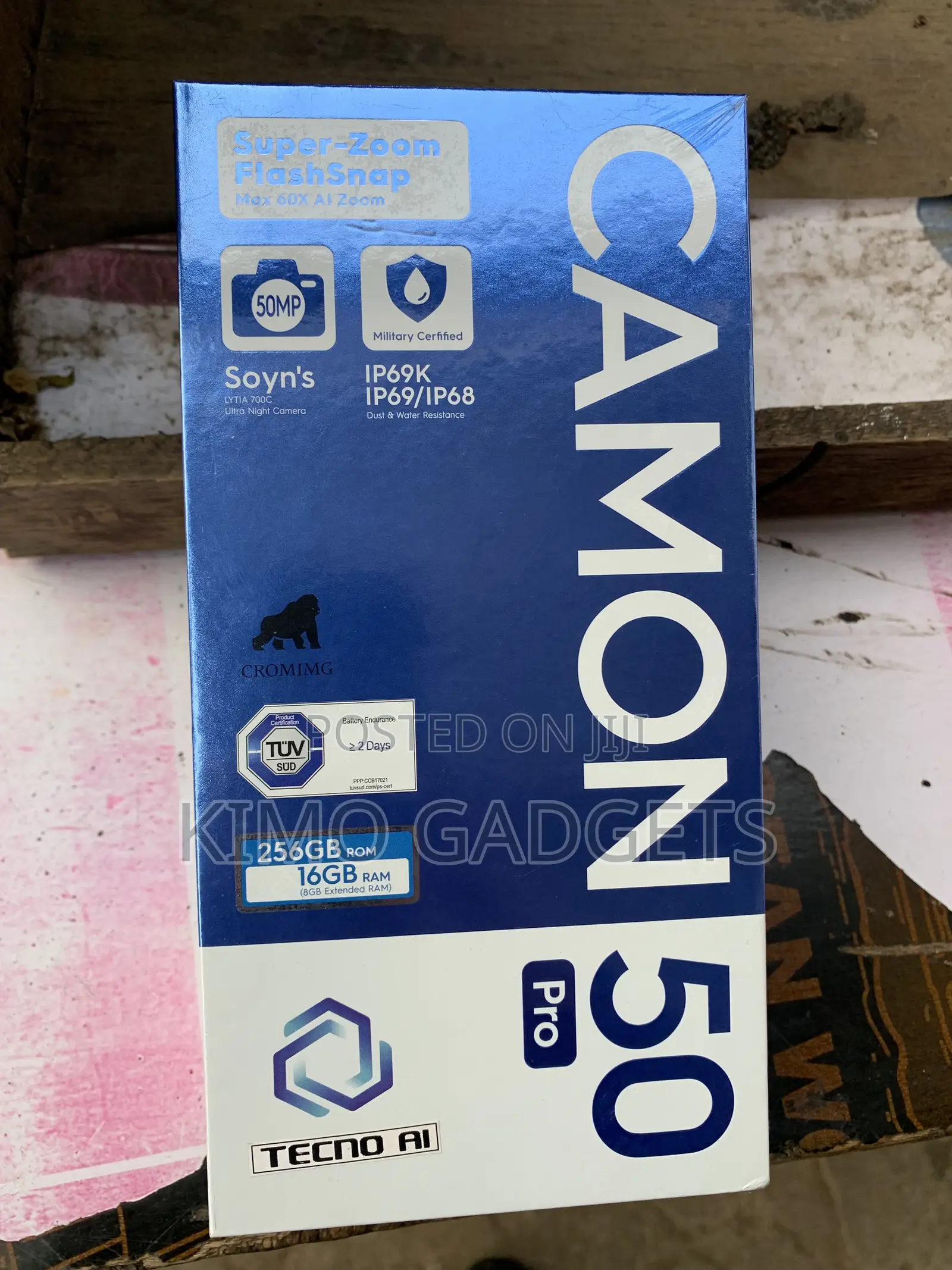 New Tecno Camon 50 Pro 256 GB Gold
