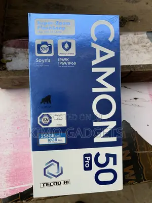 New Tecno Camon 50 Pro 256 GB Gold