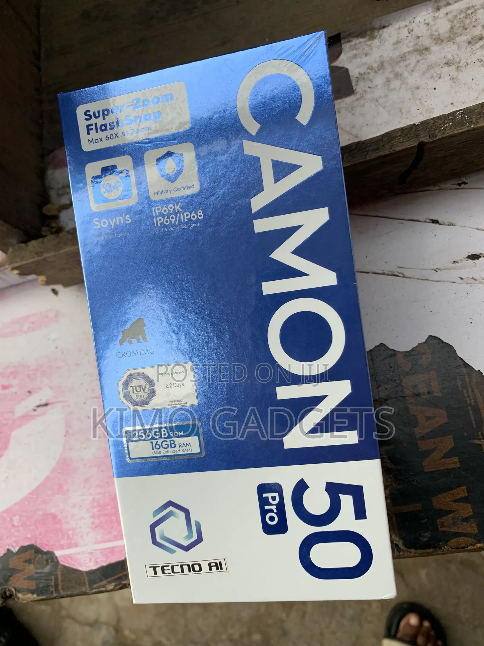New Tecno Camon 50 Pro 256 GB Gold