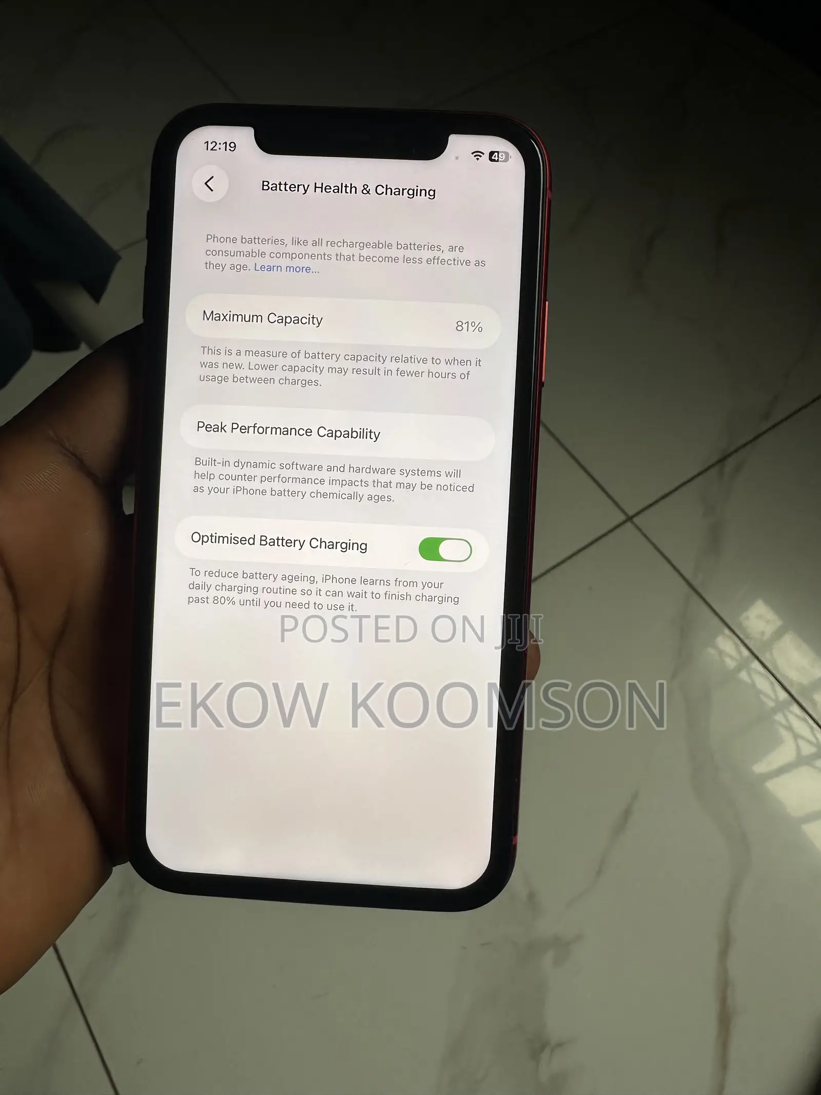 Apple iPhone 11 64 GB Red