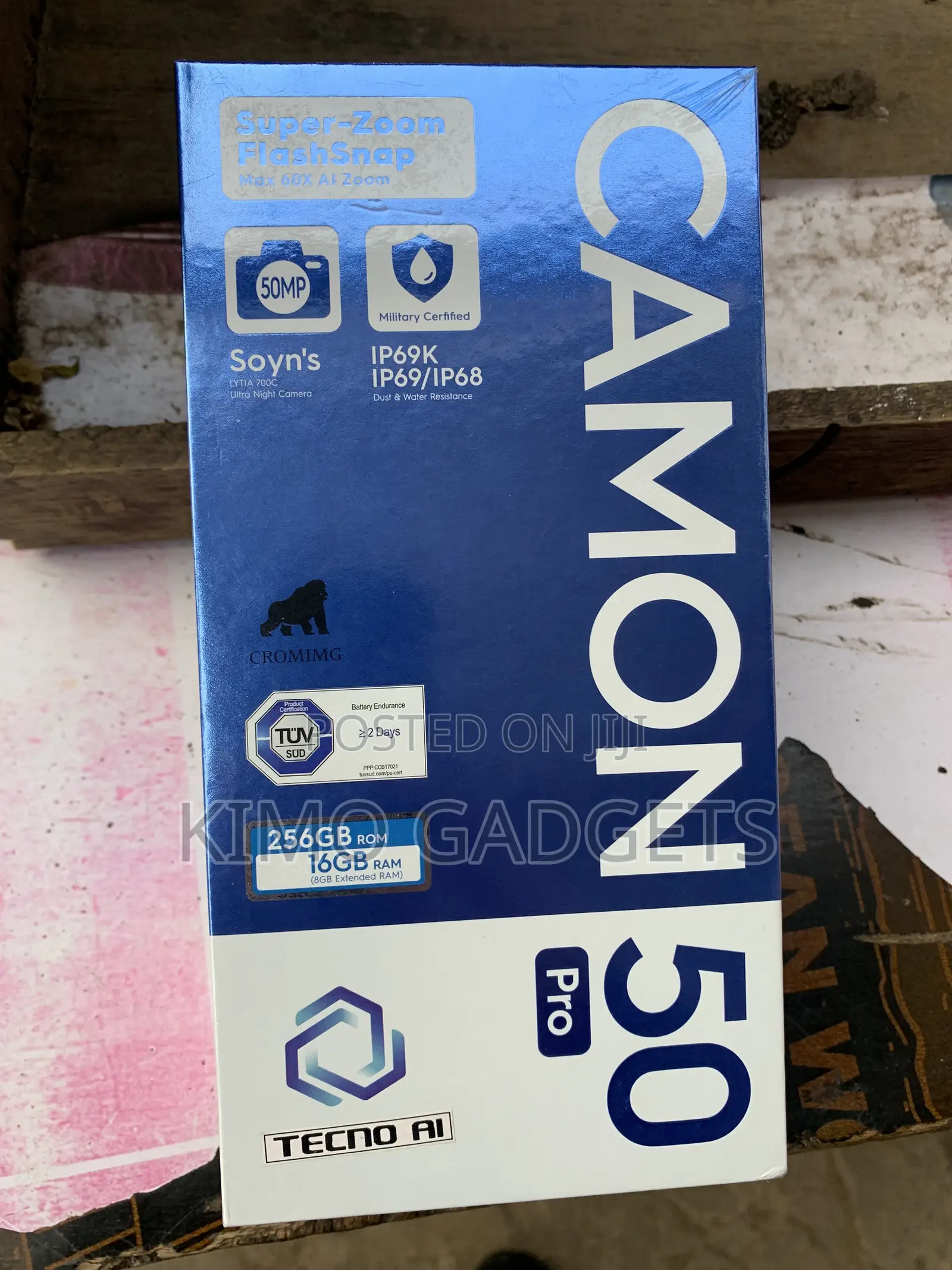 New Tecno Camon 50 Pro 256 GB Black