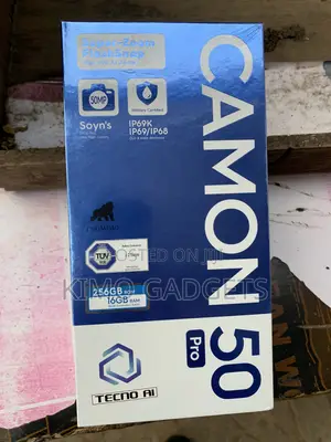 New Tecno Camon 50 Pro 256 GB Black