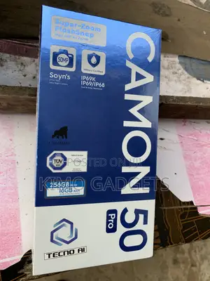 New Tecno Camon 50 Pro 256 GB Black