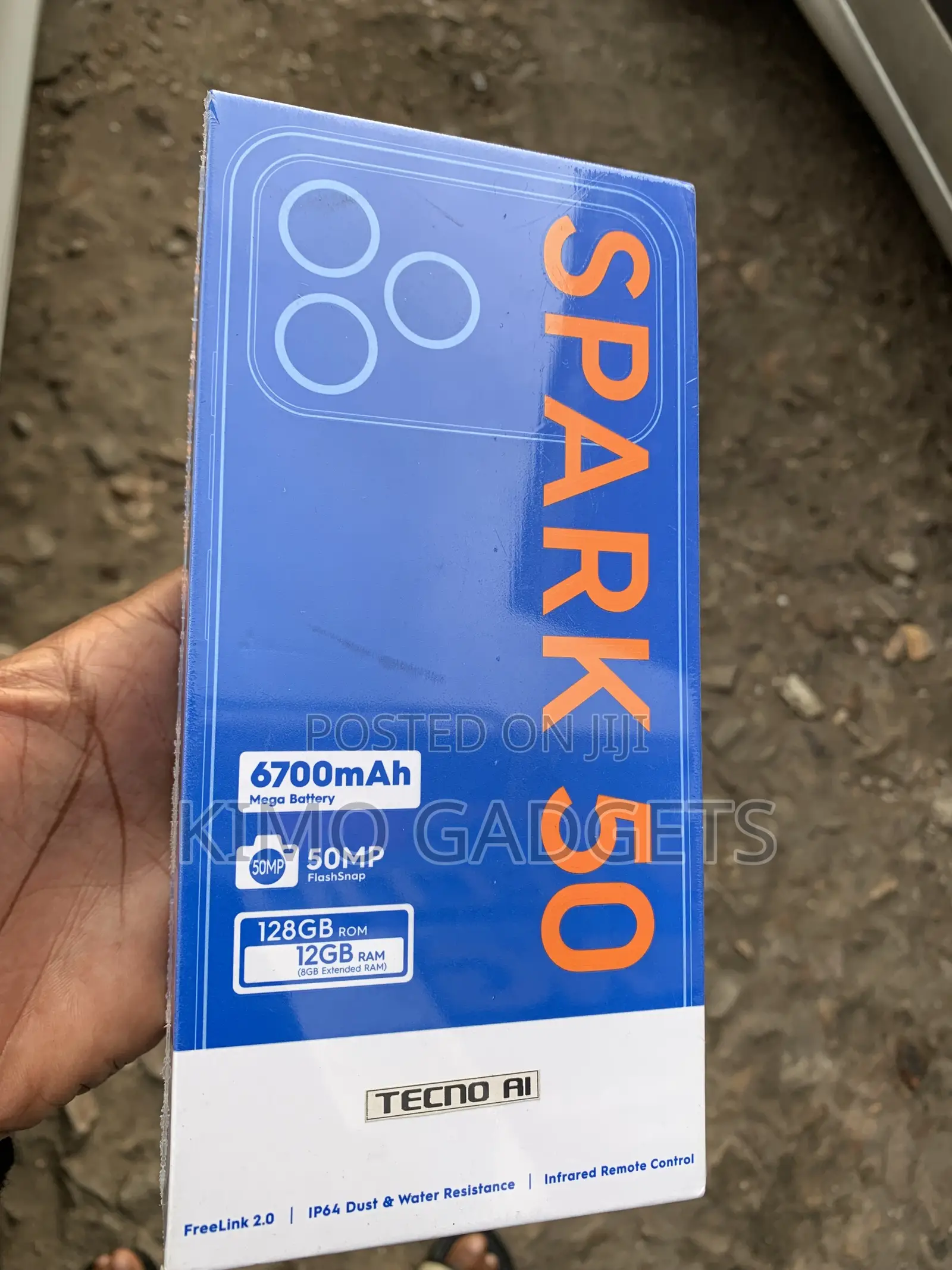 New Tecno Spark 50 128 GB Blue