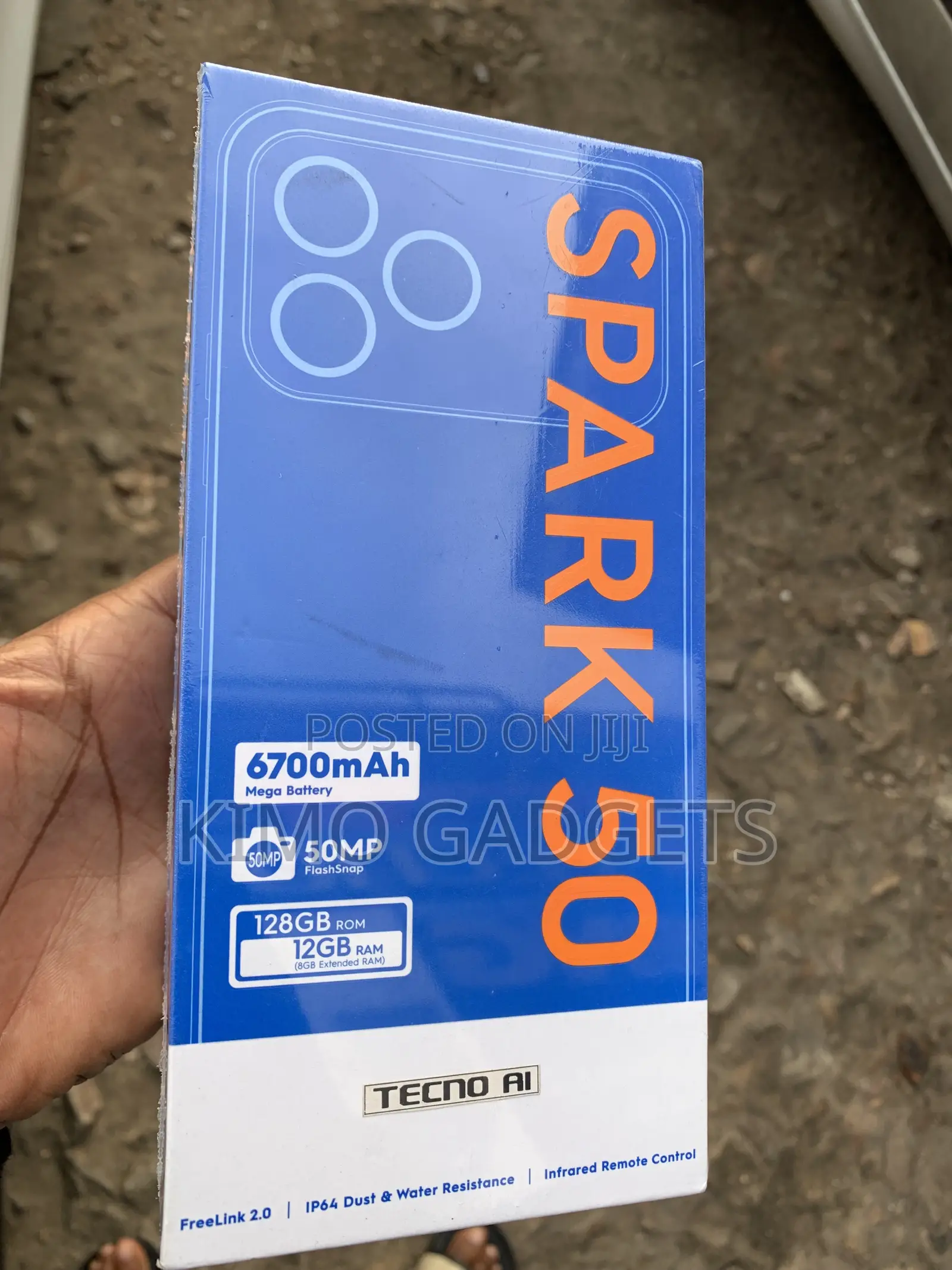 New Tecno Spark 50 128 GB Blue