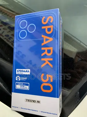 New Tecno Spark 50 128 GB Gray