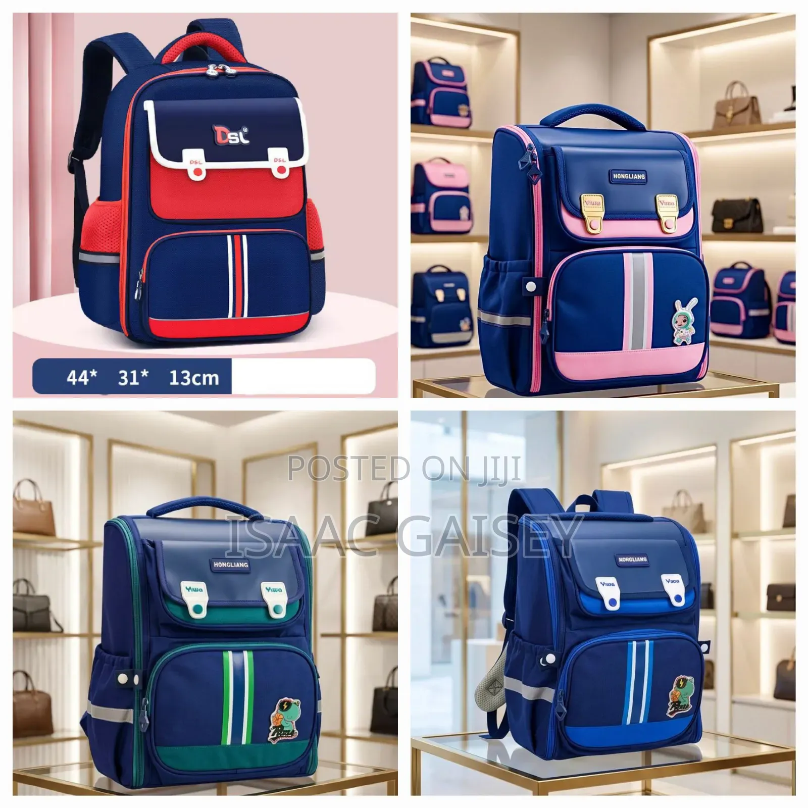 Premium Quality Upper Primary Backpack With Side Water Bottle Pockets