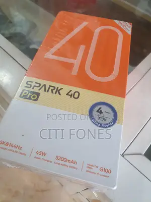 New Tecno Spark 40 Pro 256 GB Black