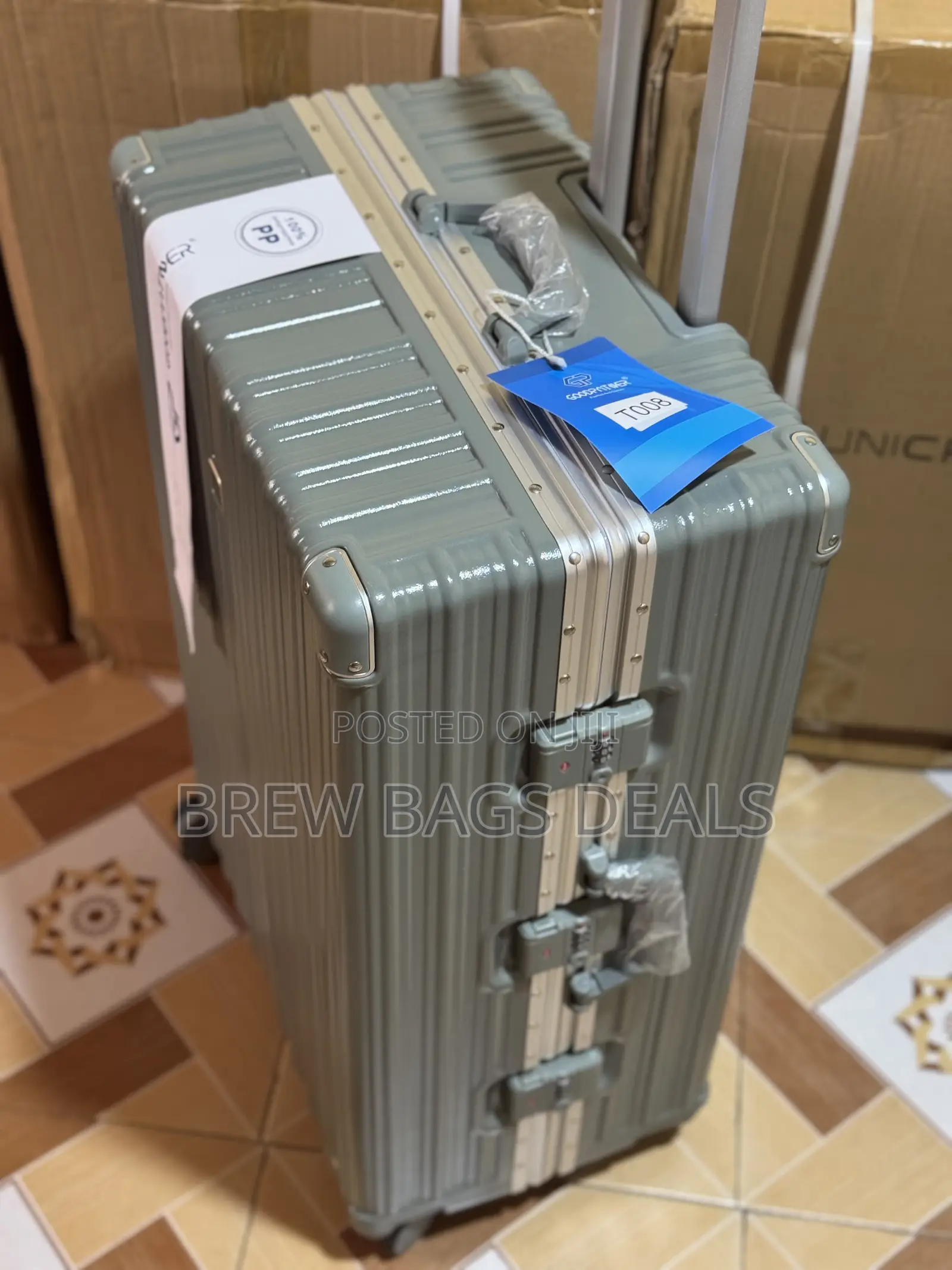 Premium Quality 3set Goodpartner Executive Purely Zipless Suitcase.