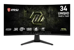 Msi Mag 34inch 1440p 200hz Ultra Curved Monitor