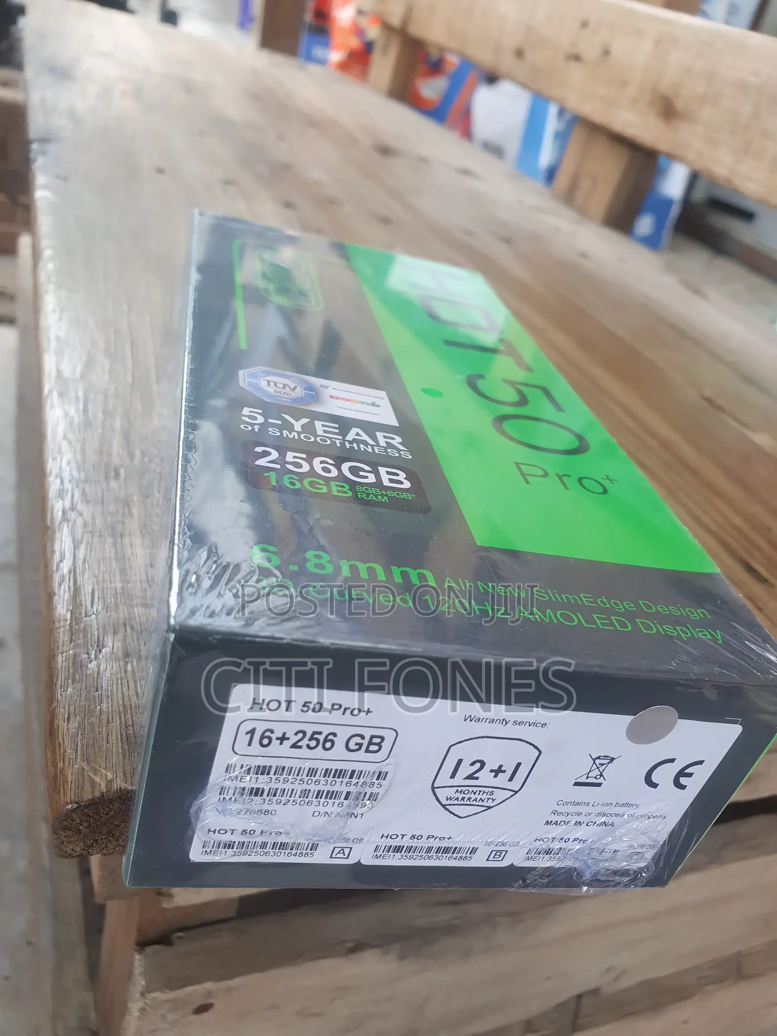 New Infinix Hot 50 Pro+ 4G 256 GB Black