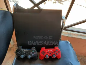 PS3 Slim With 2 Controllers and Games (PRICE FIXED)