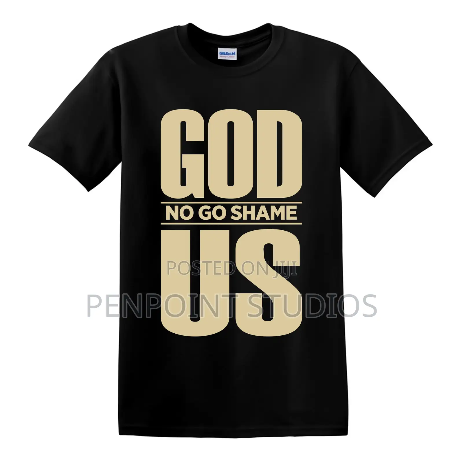 GOD NO GO SHAME US Christian Graphic T-Shirt | Unisex Faith Streetwear