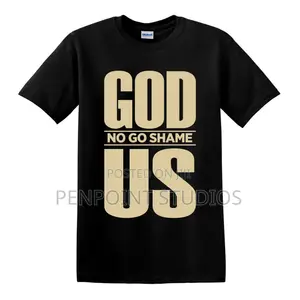 GOD NO GO SHAME US Christian Graphic T-Shirt | Unisex Faith Streetwear