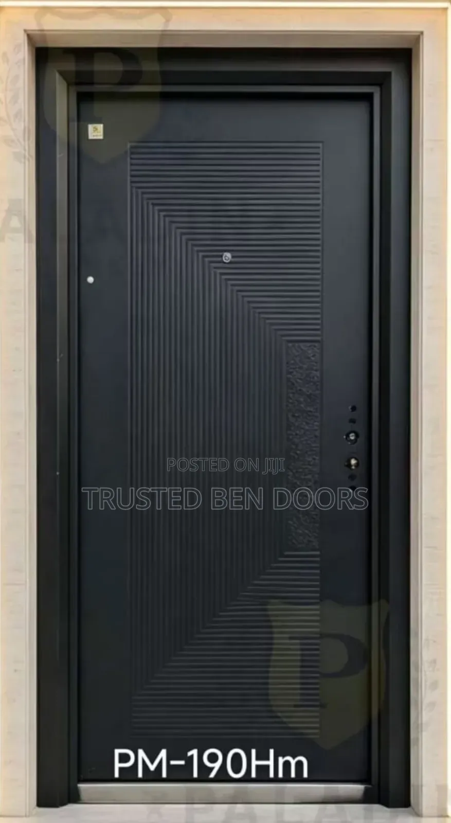 Latest Paladin Black Turkey Single Security Door for Homes and Offices