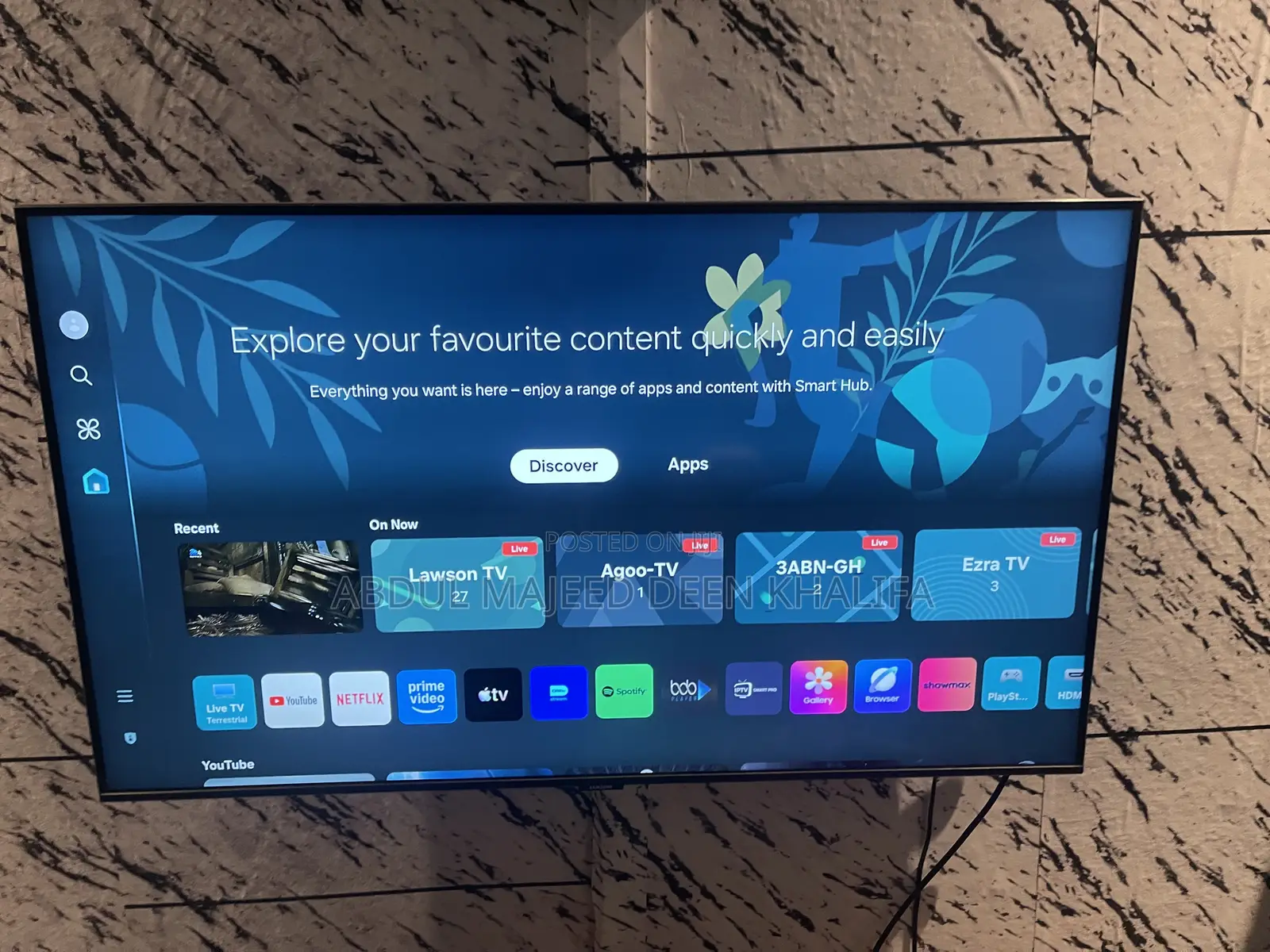 Samsung Smart 43 Inches Very Neat 4k Hd