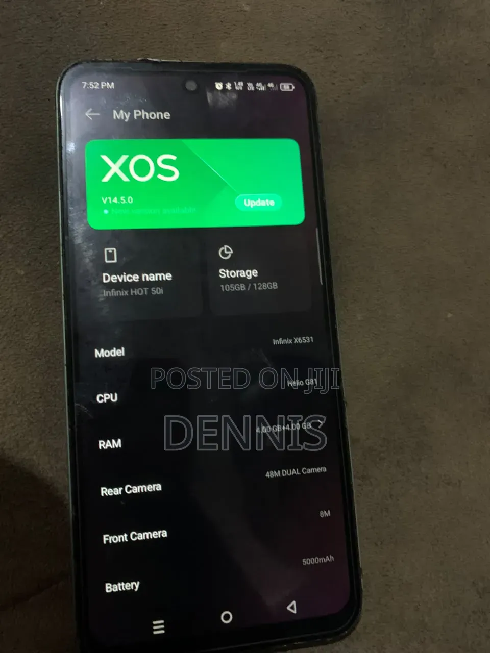 Infinix Hot 50i 128 GB Green