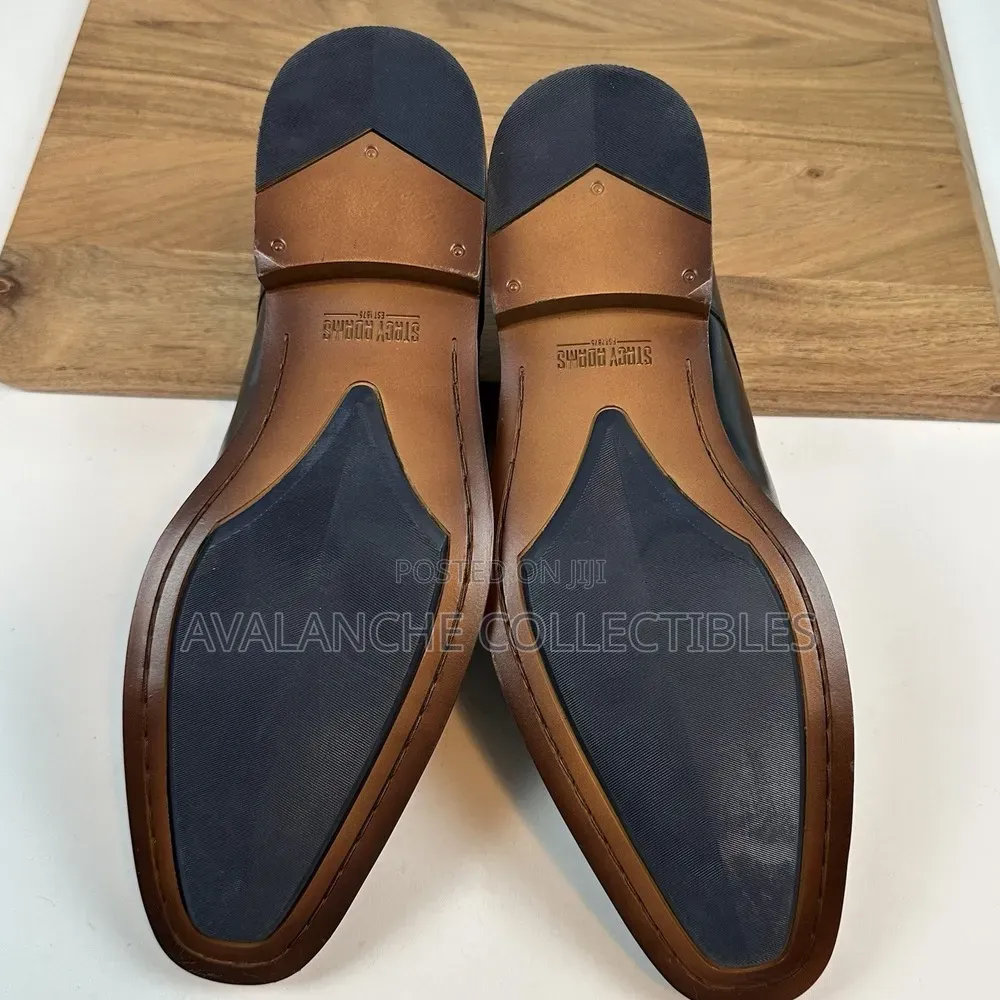 Stacey Adams Double Monkstrap Navy Blue Shoes Sizes 42,43 44