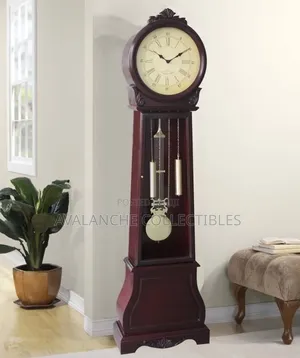 Daniel Dakota Round Face Pendulum Chime Grandfather's Clock 72inches