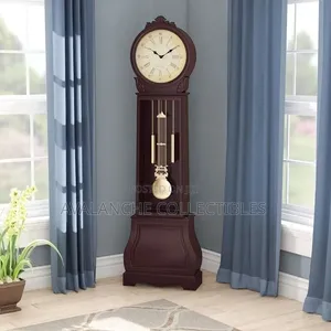 Daniel Dakota Round Face Pendulum Chime Grandfather's Clock 72inches