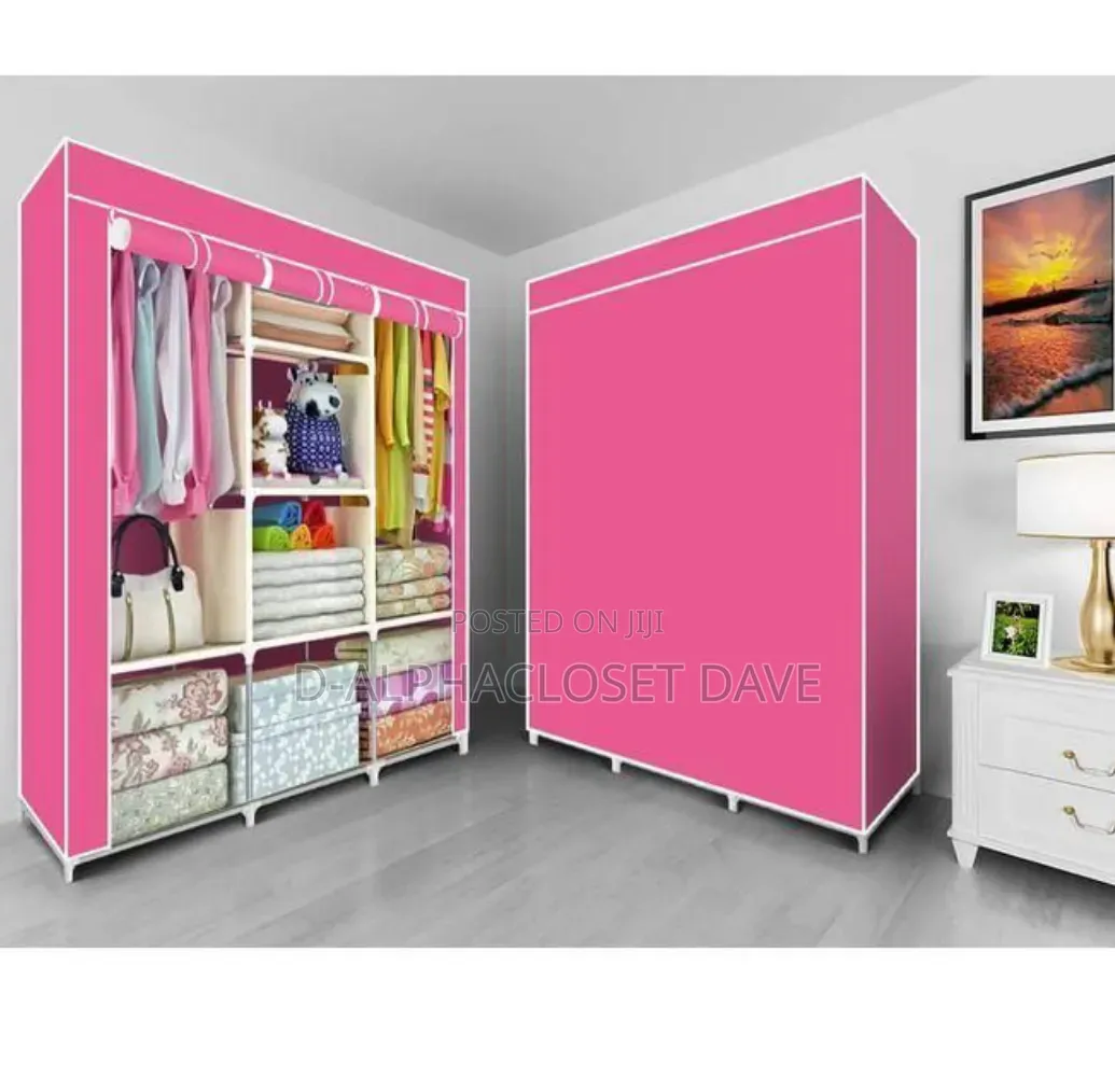 3in1 Portable Wardrobe, Pink