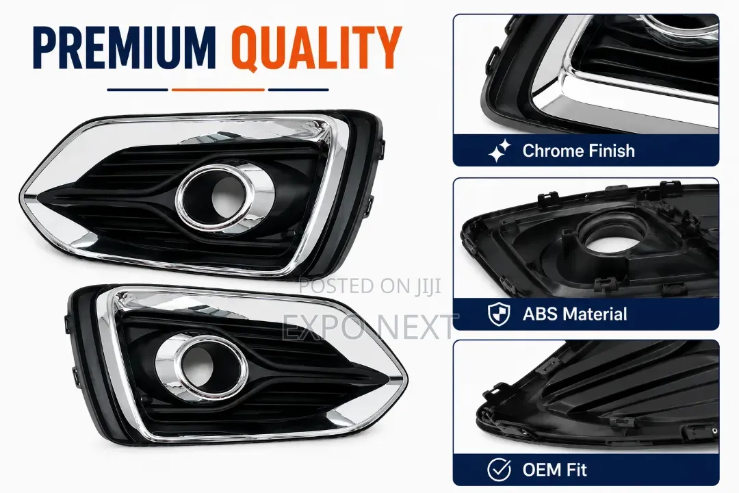 Hyundai Accent 2017-2020 Fog Lights and Covers Set