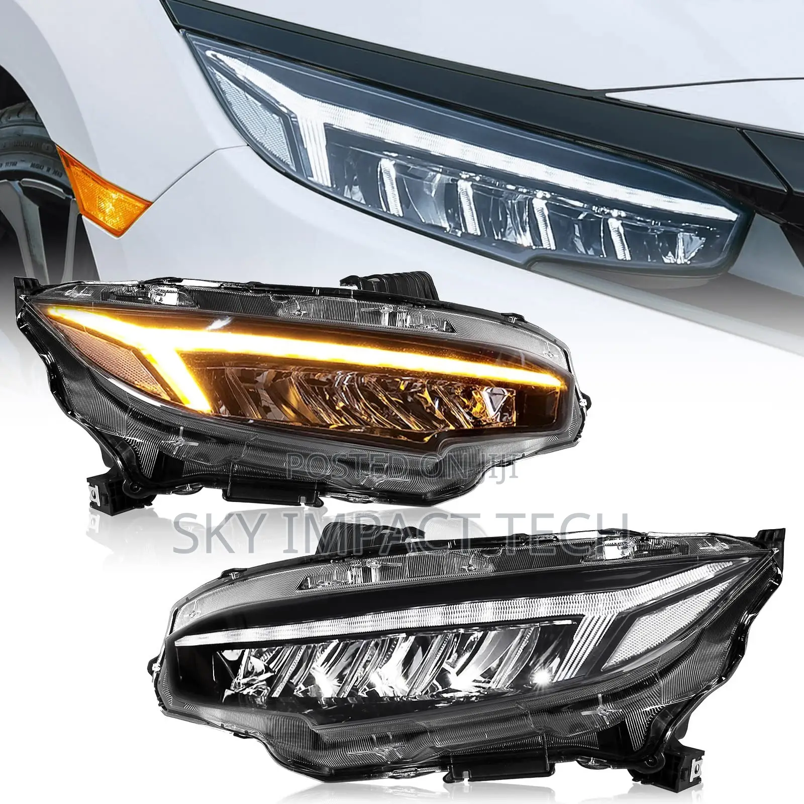 Full Led Headlight Civic 2016-2021(Touring)