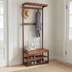Shoe Bench and Coat Hung