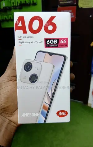 New Itel A06 64 GB Black