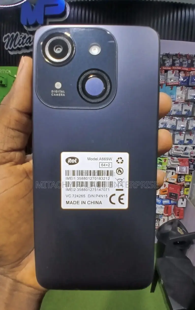 New Itel A06 64 GB Black