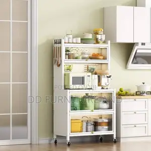 Kitchen Storage Cabinet and Baker ‘S Rack