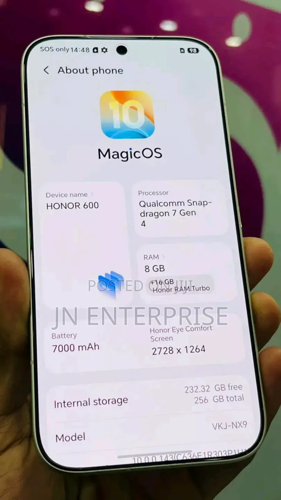 New Honor Magic6 Pro 512 GB Black
