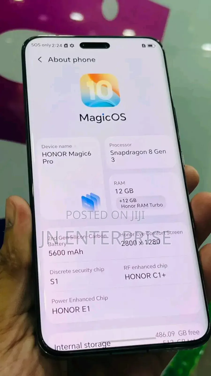 New Honor Magic6 Pro 512 GB Black
