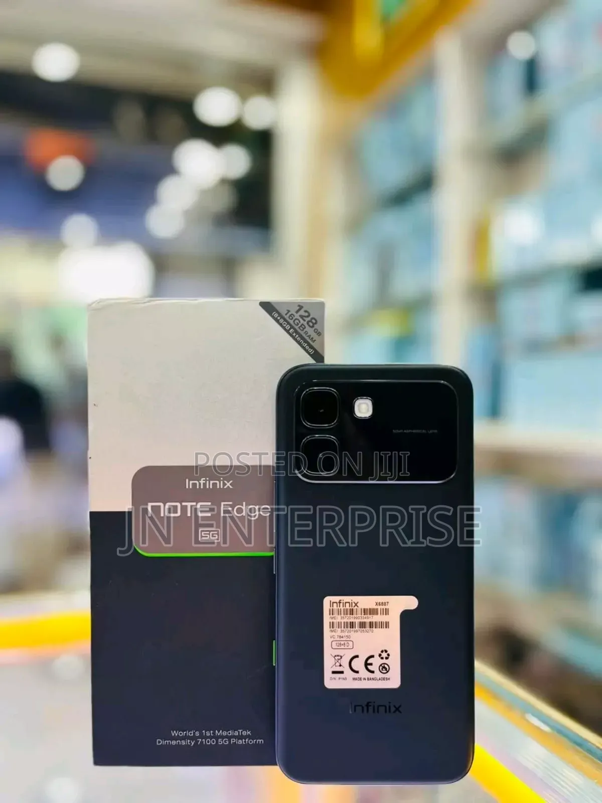 New Infinix Note Edge 128 GB Black