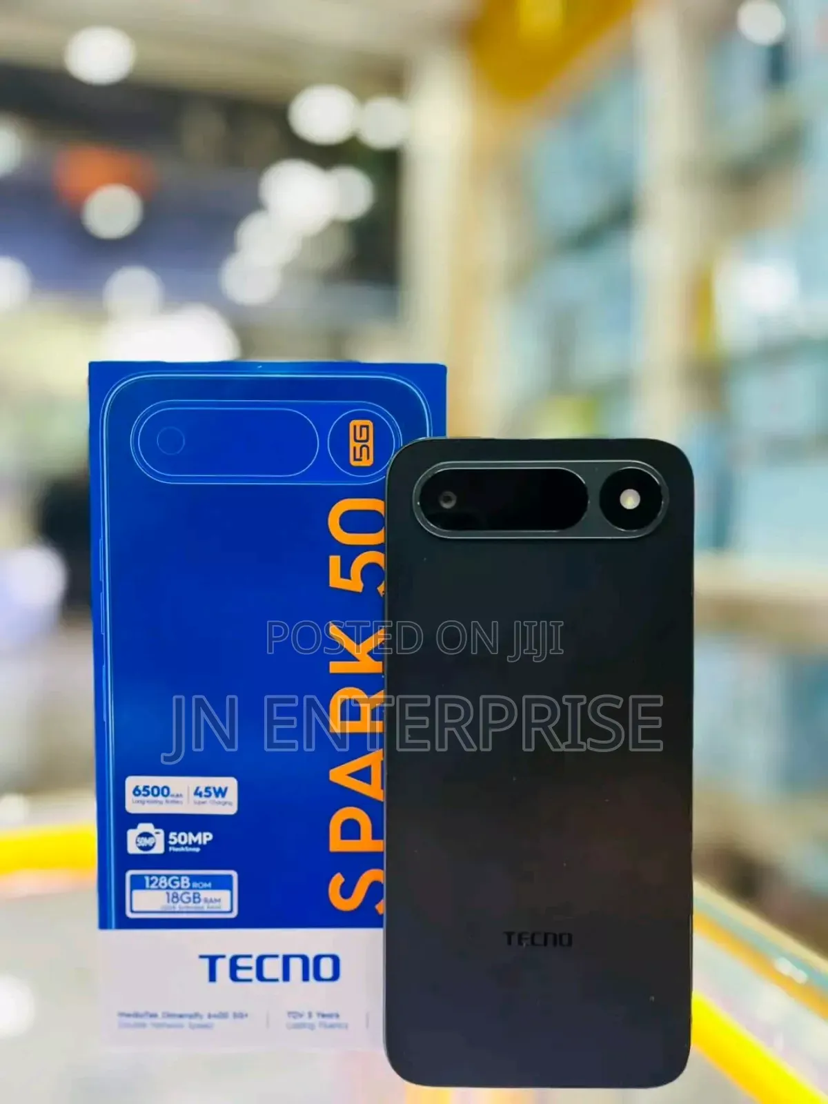 New Tecno Spark 50 5G 128 GB Black