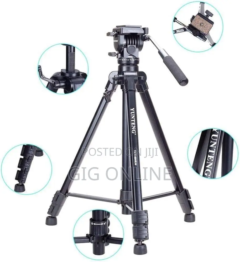 VCT-880 Extendable Camera Tripod