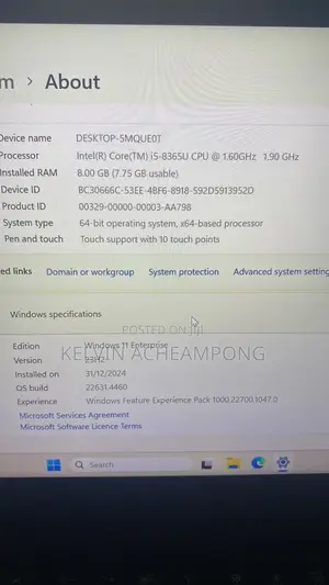 Laptop Lenovo ThinkPad X390 8GB Intel Core i5 SSD 500GB