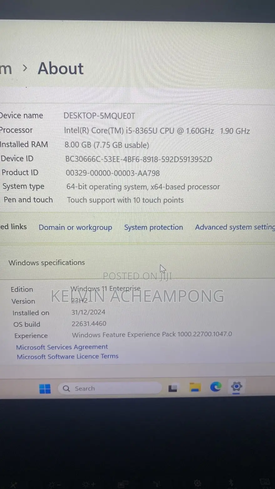 Laptop Lenovo ThinkPad X390 8GB Intel Core i5 SSD 500GB