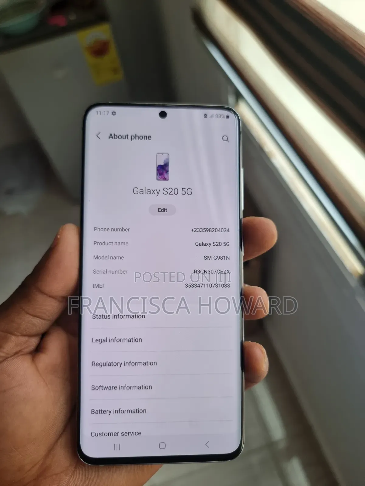 Samsung Galaxy S20+ 5G 128 GB White