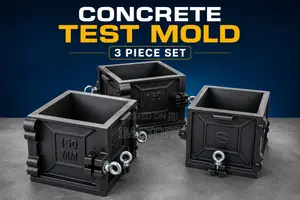 3-Piece Concrete Test Mold for Concrete Cube Testing in Ghana