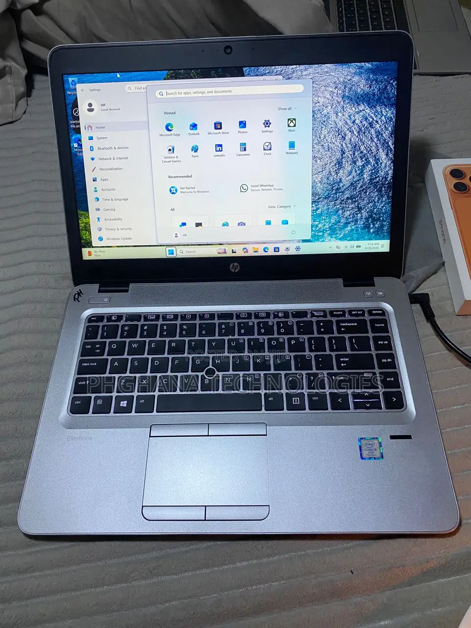 Laptop HP EliteBook 840 G4 8GB Intel Core i5 SSD 256GB