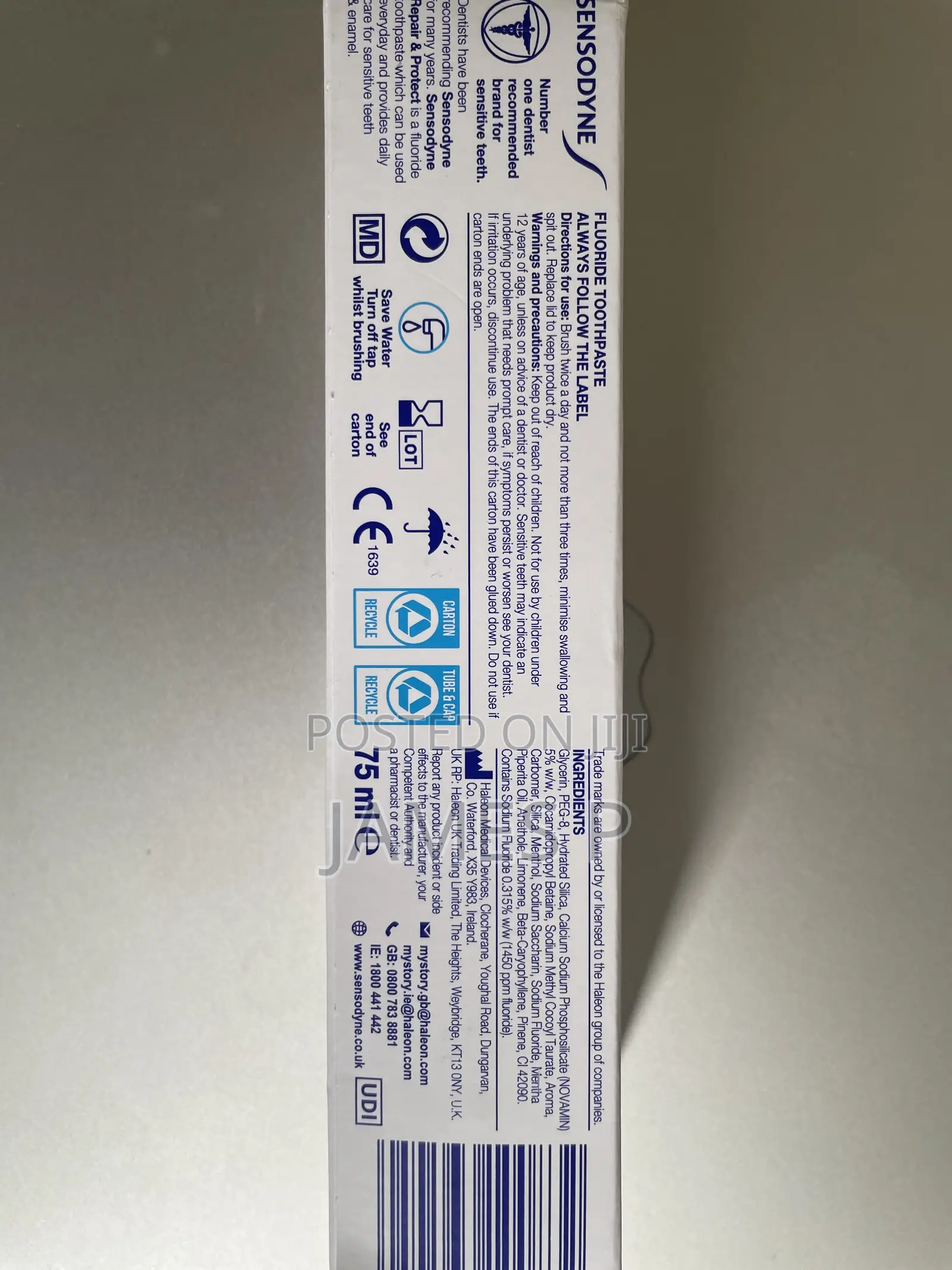 Sensodyne Repair and Protect, From UK
