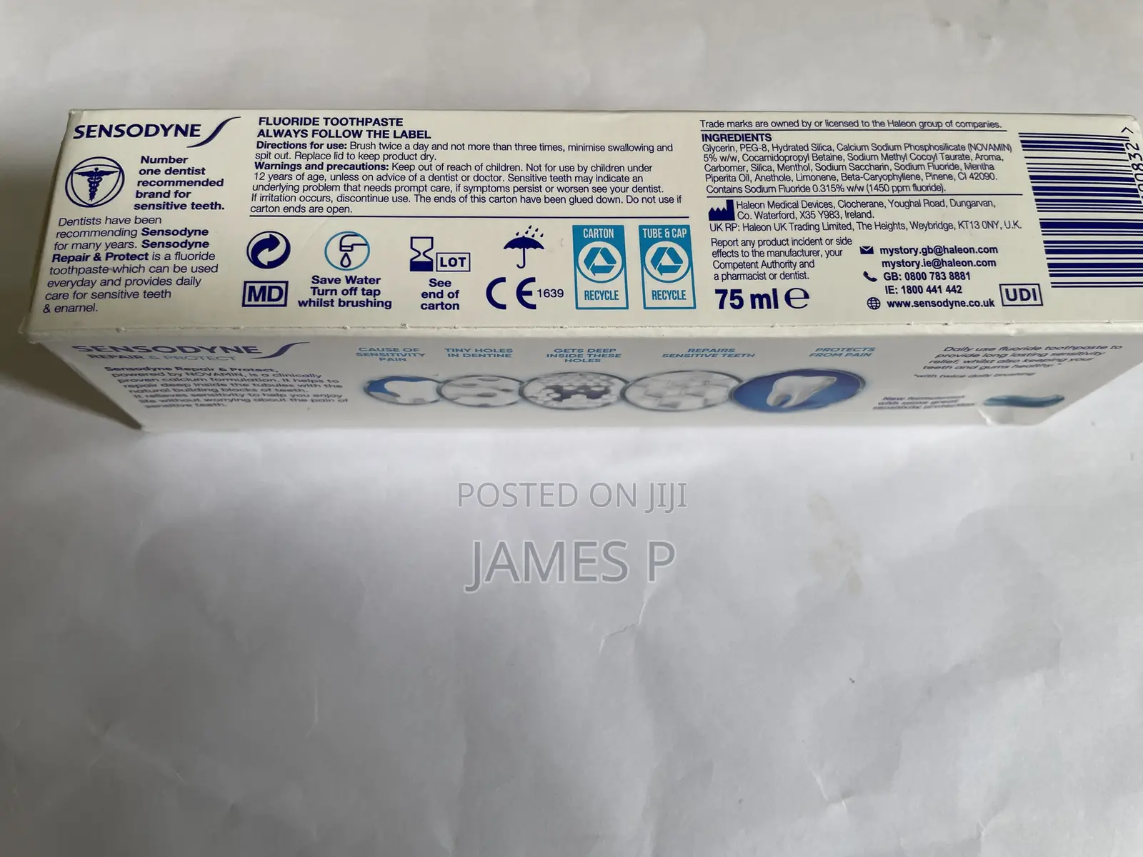 Sensodyne Repair and Protect, From UK